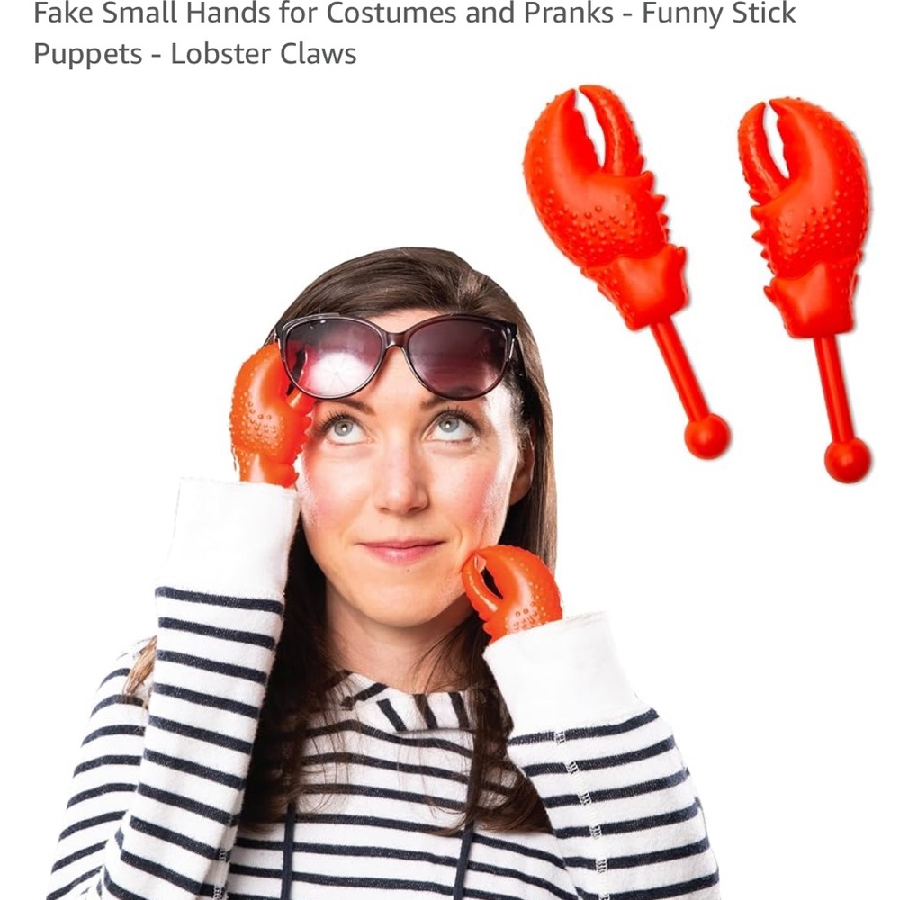 Lobster claw tiny hands gag gift